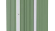 Sopron pentru Unelte Outsunny din Otel cu Usi Glisante, 142x84x189cm, Verde | AOSOM RO