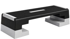 Stepper Aerobic SPORTNOW 15cm/20cm/25cm pentru Antrenamente Acasa, Platforma Antiderapanta, Gri | Aosom Romania