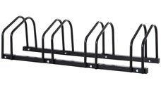 Suport pentru Biciclete HOMCOM - Capacitate 4 Biciclete, Otel, 110x33x27 cm, Negru | Aosom Romania
