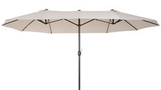 Umbrela de Gradina Impermeabila si Anti-UV Outsunny Bej, 460x270x240cm | Aosom RO