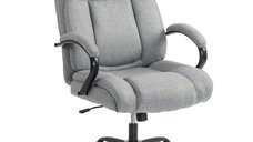 Vinsetto Scaun de birou ergonomic gri deschis, 220 kg, rotativ si ajustabil | Aosom Romania