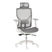 Vinsetto scaun ergonomic cu tetiera, 67x 65x120-128cm, gri | Aosom Ro - 1