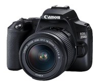 Aparat Foto D-SLR Canon EOS 250D, 24.1 MP, Ecran 3inch LCD, Filmare 4k + EF-S 18-55 mm f/4-5.6 IS STM (Negru) - 1