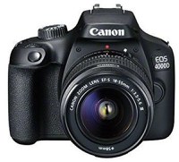 Aparat Foto D-SLR Canon EOS 4000D + EF-S 18-55mm DC III, 18 MP, Ecran 2.7inch LCD, Filmare Full HD (Negru) - 1