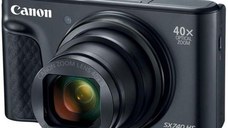 Aparat Foto Digital Canon PowerShot SX740 HS, 20.3 MP, Filmare Ultra HD 4K, Zoom optic 40x (Negru)