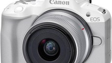 Aparat foto Mirrorless Canon EOS R50, 24.2MP, 4K + Obiectiv 18-45mm (Alb)