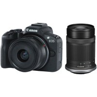 Aparat foto Mirrorless Canon EOS R50, 24.2MP, 4K + Obiectiv 18-45mm + Obiectiv 55-210mm (Negru) - 1