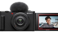 Camera compacta Sony ZV-1F pentru vlogging, Ultrawide, 4K, 20 MP, F2.0, Bluetooth (Negru)