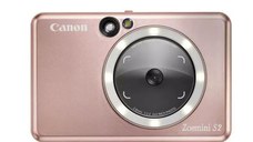 Camera foto instant Canon Zoemini S2, 8 MP, Bluetooth, MicroSD, NFC, F/2.2, Tehnologie ZINK (Roz)