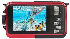 Camera subacvatica Agfaphoto WP8000, 24MP, Full HD, Display 2.7inch (Rosu)