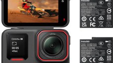 Camera Video de Actiune Insta360 Ace Pro 2 Dual Battery Bundle, 8K30, 50MP, Ecran Flip 2.5inch, Ecran frontal 0.7 inch, Unghi larg de 157°, Wi-Fi, Bluetooth, HDR, Waterproof 12m (Negru)