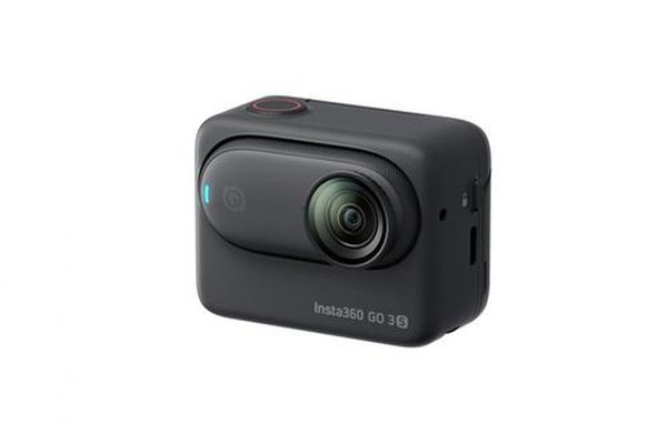 Camera video de actiune Insta360 GO 3S, 4K, 128GB, Ecran tactil flip 2.2inch, Wi-Fi, Bluetooth, Voice Control 2.0, Waterproof IPX8, Editare AI (Negru)
