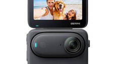 Camera video de actiune Insta360 GO3, 64GB, Control Vocal, Waterproof IPX8, Editare AI (Negru)