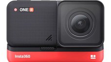Camera Video de Actiune Insta360 ONE RS 4K EDITION, Waterproof, HDR, Wi-Fi, Bluetooth, USB, Micro SD, Microfon, Slow Motion (Negru/Rosu)