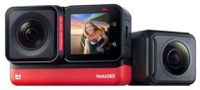 Camera Video de Actiune Insta360 ONE RS TWIN EDITION, 360°, 5.7K, Waterproof, HDR, Bluetooth, USB, Micro SD, Microfon, Touchscreen, Slow Motion (Negru/Rosu) - 1