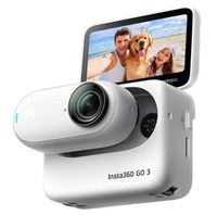 Camera video sport Insta360 GO3, 128GB, Control Vocal, Waterproof IPX8, Editare AI (Alb) - 1