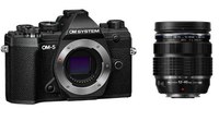 Kit Aparat foto Mirrorless Olympus OM-5, 20.4MP, 4K + obiectiv 12-40mm PRO II (Negru) - 1