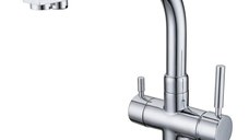 Baterie cu 3 cai Waterline finisaj Cromat sau Nichel satinat 3KSA1
