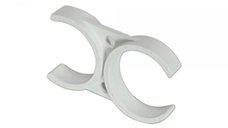 Clema Dubla Albă Aquafilter pentru Filtre In-Line 2.5 x 2.5