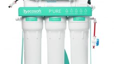 Purificator cu osmoza inversa Ecosoft P URE AquaCalcium 75GPD cu pompa booster si cadru metalic