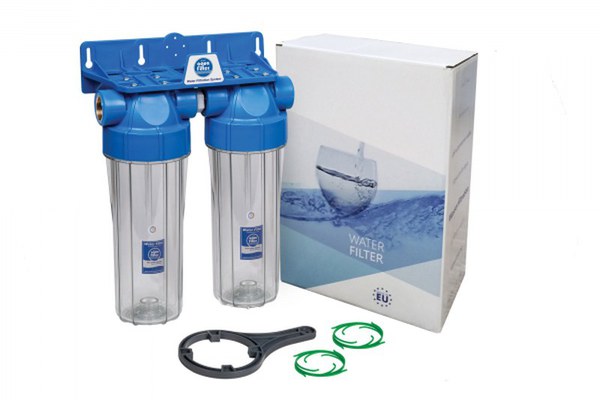 Sistem de filtrare duplex AQUAFILTER 10   (FHPRCLx-B-TWIN)