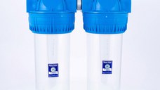 Sistem de filtrare duplex transparent AQUAFILTER 10   (FHPRCLx-3B-TWIN)
