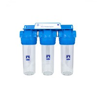 Sistem de filtrare Triplex transparent 10   in 3 etape Aquafilter FHPRCLx-3B-TRIPLE - 1
