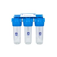 Sistem de filtrare Triplex transparent 10   in 3 etape Aquafilter FHPRCLx-3B-TRIPLE - 1