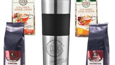 Brew2Go Aroma Energy – TermoTea Press 500 ml, 2 ceaiuri si 2 cafele aromate