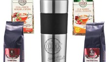 Brew2Go Aroma Energy – TermoTea Press 500 ml, 2 ceaiuri si 2 cafele aromate