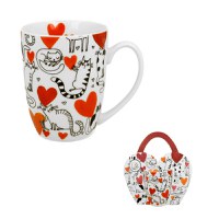 Cana 350ml HEARTS CATS - 3