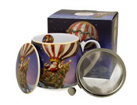 Cana 430ml cu infuzor Balonul lui Mos Craciun - 1