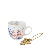 Cana 460ml + infuzor metalic -SNOWMAN - 1