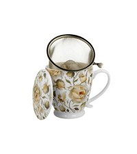 Cana cu infuzor ENGLISH, cu picior - Trandafiri - 3
