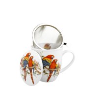 Cana cu infuzor Lumea Pasarilor Papagali 420ml - 2