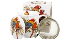 Cana cu infuzor Lumea Pasarilor Papagali 420ml