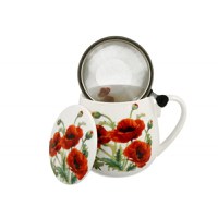 Cana portelan, 430 ml, Classic Poppies - 2