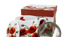 Cana portelan, 430 ml, Classic Poppies
