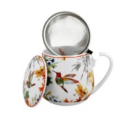 Cana portelan cu infuzor inox, 430 ml, Linnea - 2