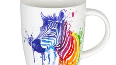 Cana portelan Watercolor Zebra 300ml