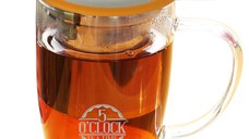 Cana transparenta cu infuzor 5 O'Clock Tea (350ml) - ORANGE