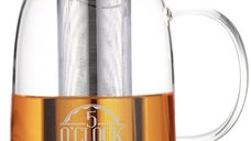 Ceainic 800 borisilicat transparent 5 O'Clock Tea - Tea Brew