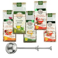 Esential Tea Kit – Infuzor inox PUSH si 5 ceaiuri 5 O’Clock Tea - 1