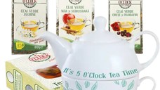 Green Tea Lover’s Kit – Set Tea for One cu 3 ceaiuri verzi si filtre