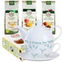 Green Tea Lover’s Kit – Set Tea for One cu 3 ceaiuri verzi si filtre - 1