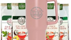 Iced Infusion Summer Kit ( 4 Ceaiuri Fructe + ThermoTea Roz )