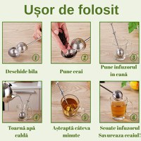 Infuzor inox PUSH 5 O'Clock Tea - 4