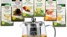 Mix Brew Compact Set – Ceainic 400 ml si selectie 6 ceaiuri 5 O’Clock Tea