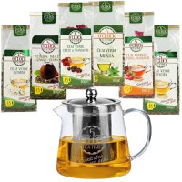 Mix Brew Compact Set – Ceainic 400 ml si selectie 6 ceaiuri 5 O’Clock Tea - 1
