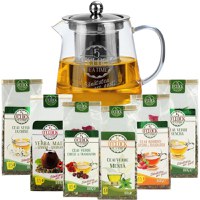 Mix Brew Compact Set – Ceainic 400 ml si selectie 6 ceaiuri 5 O’Clock Tea - 2